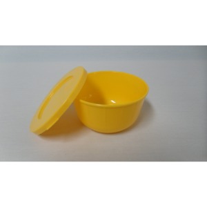 오목한 플라스틱 그릇 (노랑)